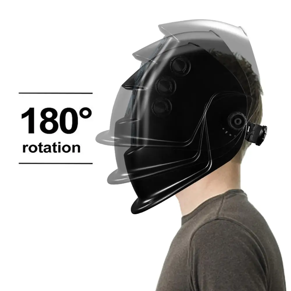 DEKO – casque de soudage à énergie solaire DKMZ350, auto-assombrissant, pour meulage, Machine à souder, masque de soudage à lumière automatique