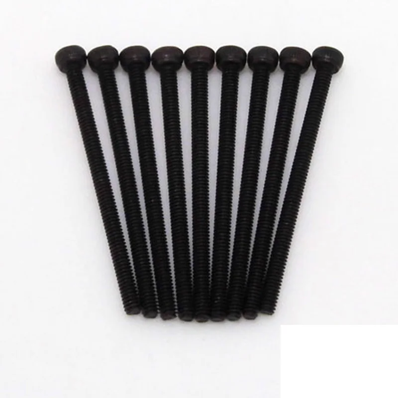 10 PCS M2 Hexagon socket screw black 6-40mm surper hard for tamiya mini 4wd racing car 324 store