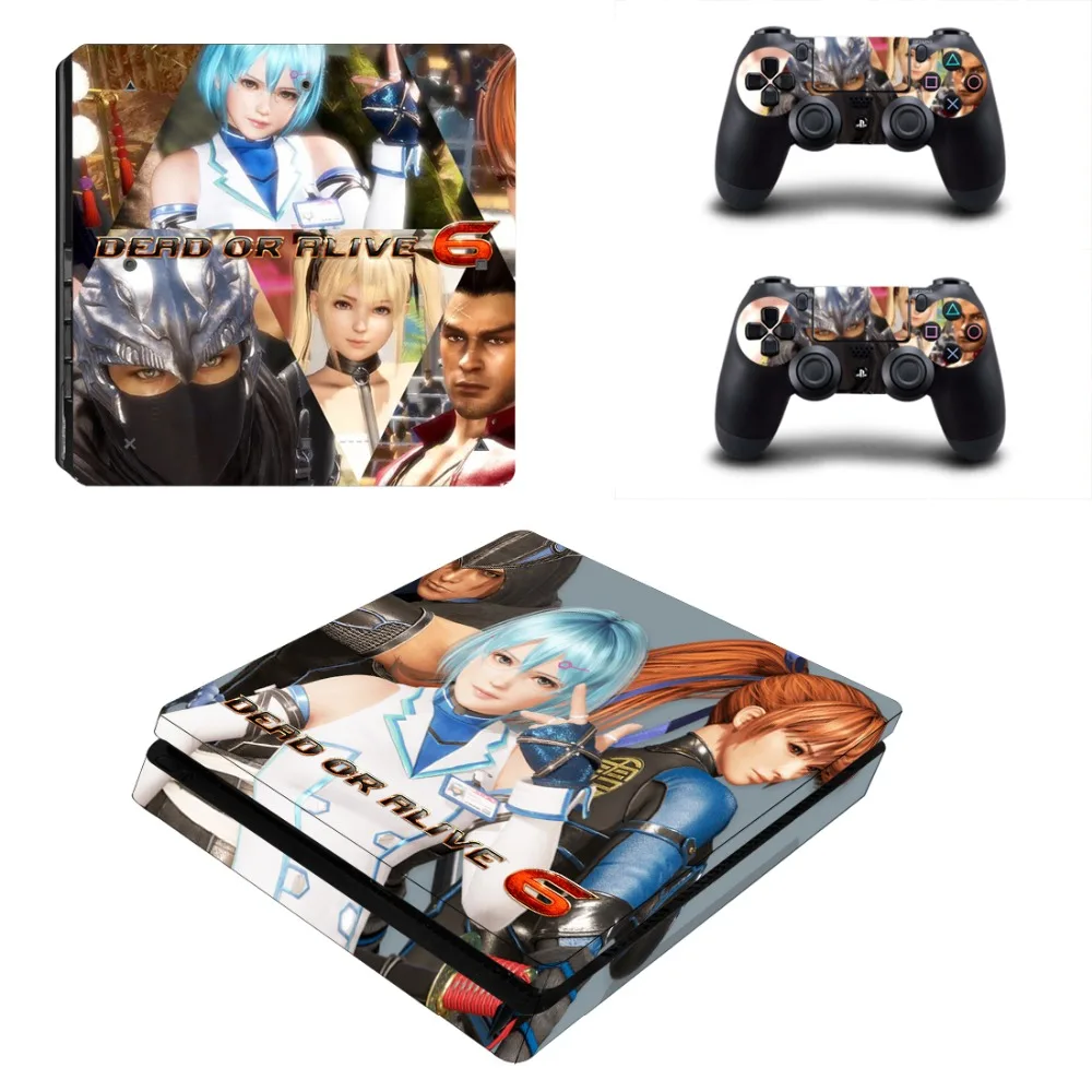 Dead or Alive 6 PS4 Slim Skin Sticker For PlayStation 4 Console and 2 Controllers PS4 Slim Skins Sticker Decal Vinyl