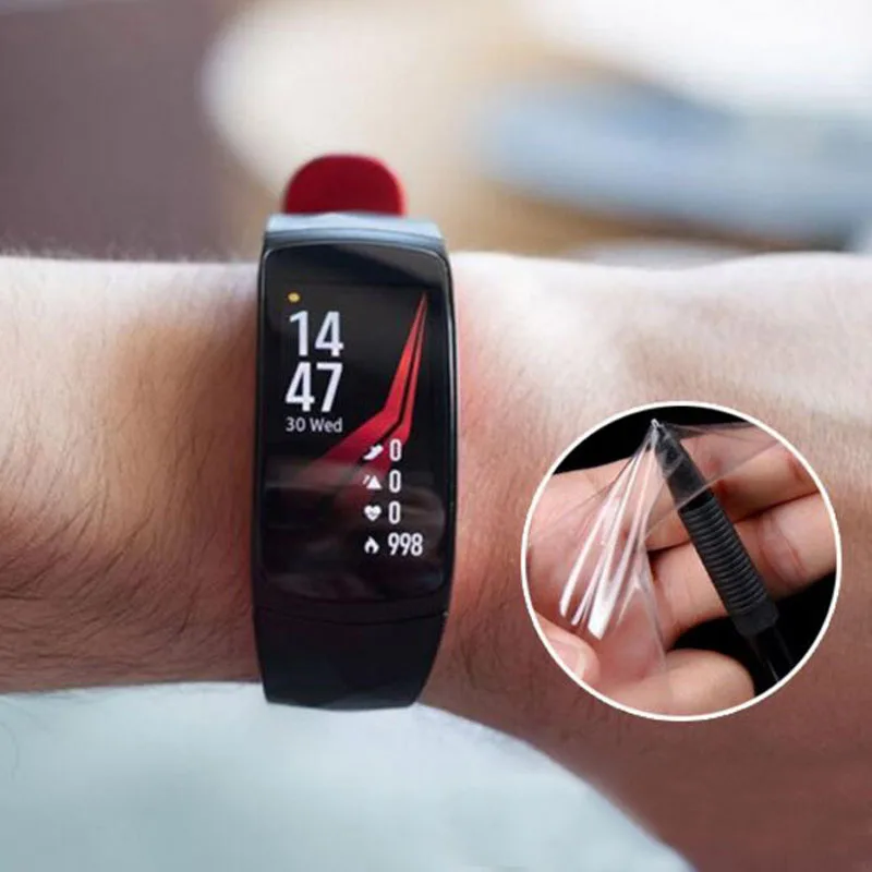 5pcs Anti-scratch Soft TPU Ultra HD Clear Protective Film Guard For Samsung Gear Fit 2 Pro Fit2 Pro Full Screen Protector Cover