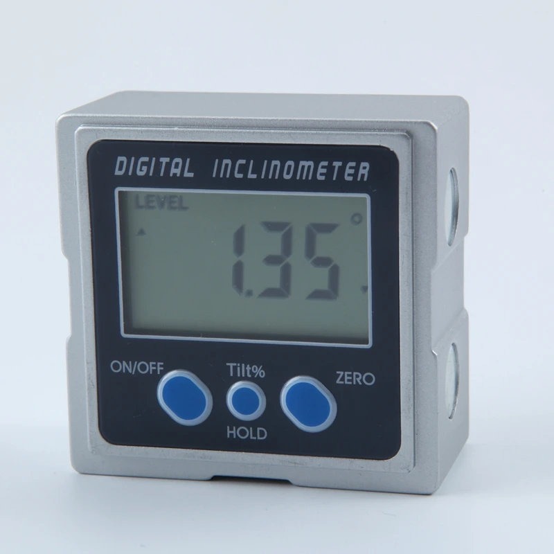 Mini Digital Protractor 360 Degrees 3 Magnet Base Digital Inclinometer Electronic Protractor Digital Bevel Box Angle Gauge Meter