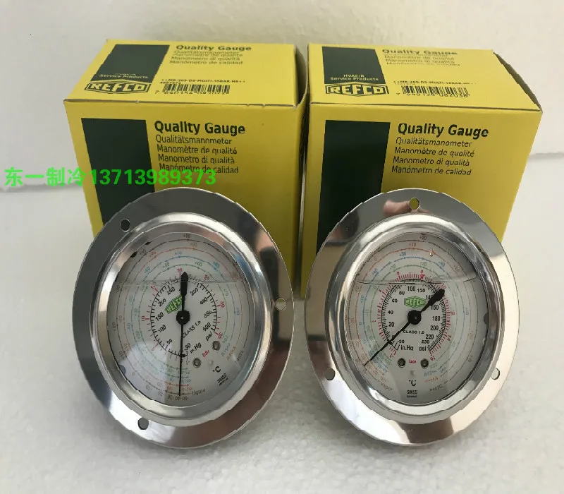 Swiss original import REFCO R22 waco pressure oil meter R134a refrigerant high Pressure pressure gauge