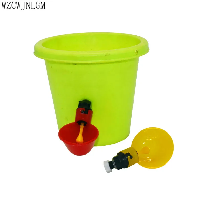 

poultry Chicken Drinking Cup Automatic Drinker Chicken Feeder Plastic Poultry Water Drinking Cups Easy Installation With Screws