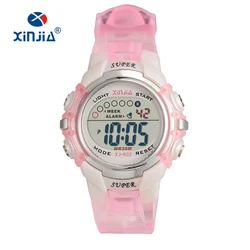 High Quality Jelly Digital Watch Colorfull fashion casual Sports Waterproof 30M Student's Watches for XINJIA 802 relogio