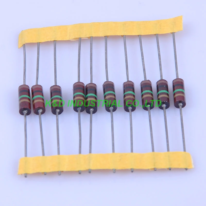 10pcs Carbon Composition Vintage Resistor 0.5W 1M Ohm