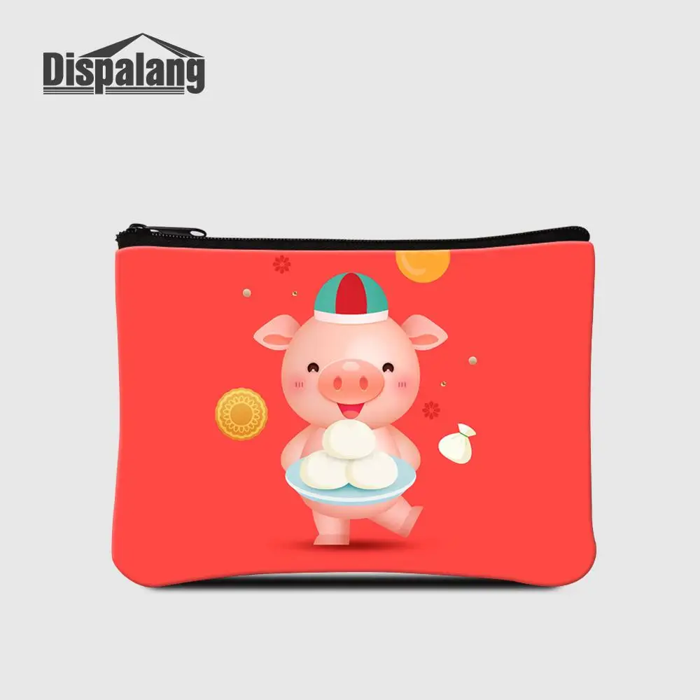 

Women Cute Coin Purse Cartoon Pig Printing Student Small Wallet Piggy Animal Short Money Bag For Girls Ladies Card Change Holder