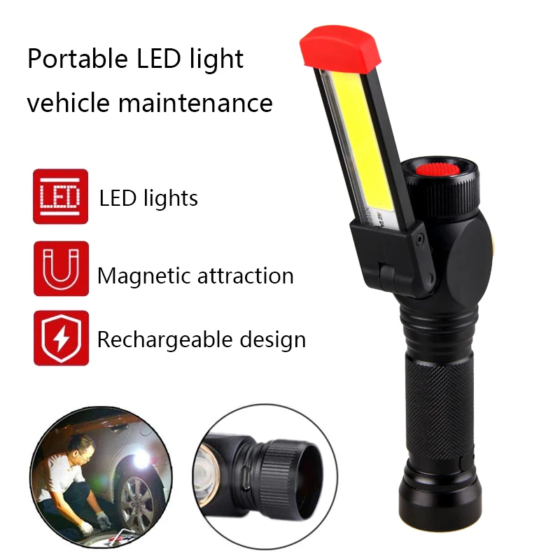7 mode Handheld Movable Work Lights USB Charging Multi-functional and Folding Emergency Lights Portable LED Work Lights