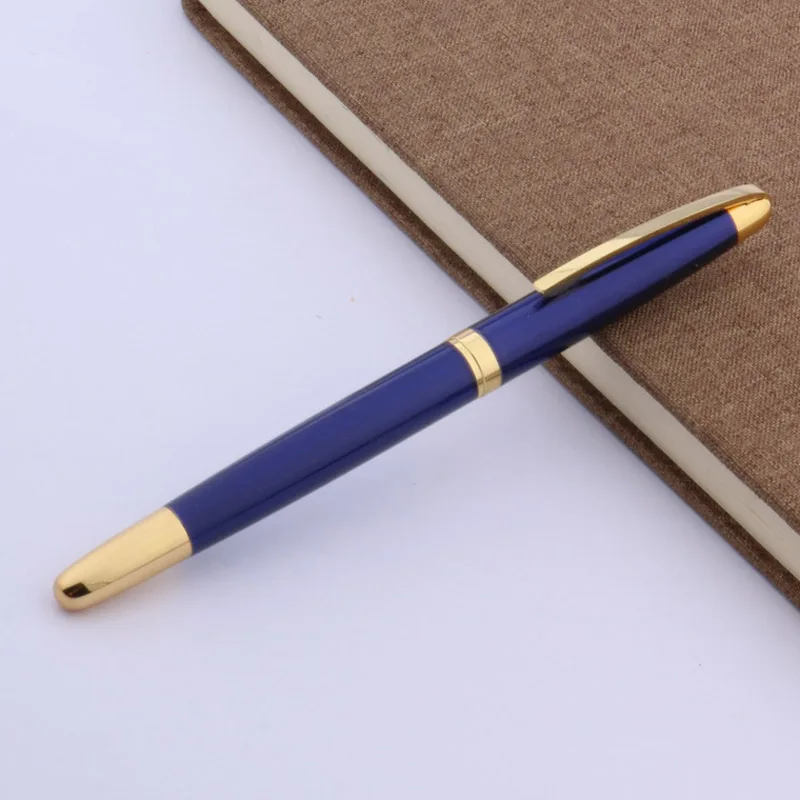 jinhao Blue 9009 metal golden Trim ROLLER ball PEN