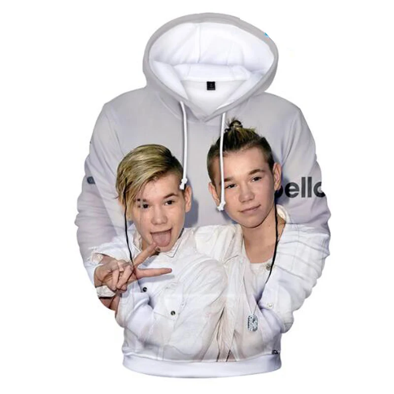 Marcus and Martinus 3D Hoodies Men Women Harajuku Fleece Long Sleeve Pullover Hooded Sweatshirt Hip Hop Tracksuit Brand-Clothing