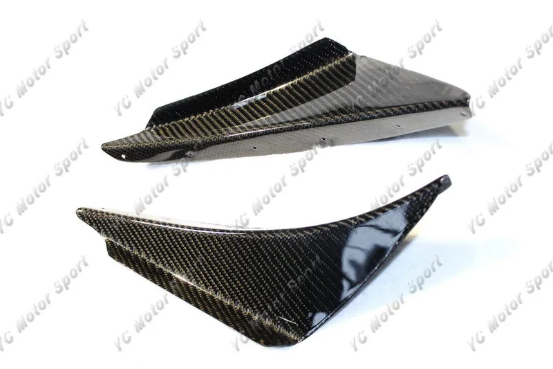 Car Accessories Carbon Fiber Front Canard 2pcs Fit For 2003-2005 Evoulation EVO 8 OEM Front Bumper Canard