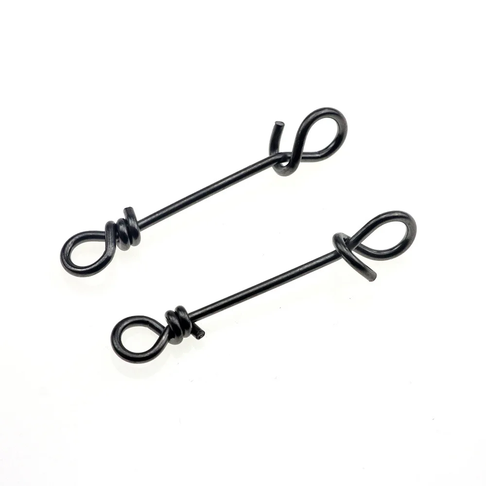 20Pcs/lot Stainless steel Fishing Fastach Clips Fishing Swivels Snaps Swivel Rolling Snap Quick Connection Accessory