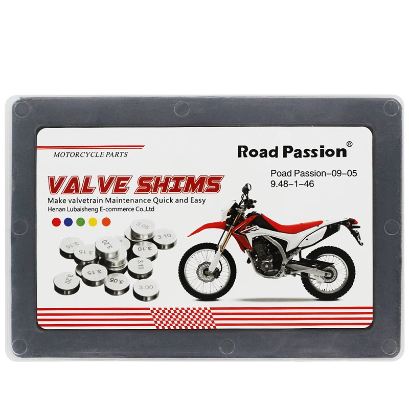 

Road Passion 46pcs Motorcycle 9.48mm 9.48 mm Diameter Valve Shims For Suzuki M109R M109R2 M109RZ RMZ450 RMX450 SV1000 S