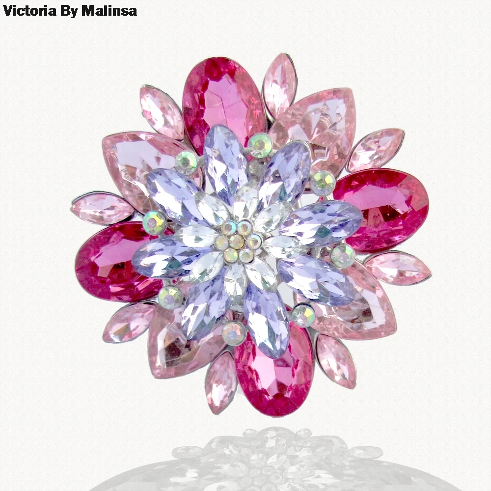 Women Flower Rhinestone Swimsuit Brooch Wedding Bridal Pin Jewelry bikinis brooches Gifts Vintage