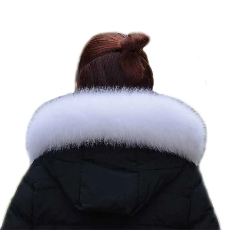 2024 hot 100%, real fur fox fur collar, fashion warm fox, white fur collar, natural fox fur collar.