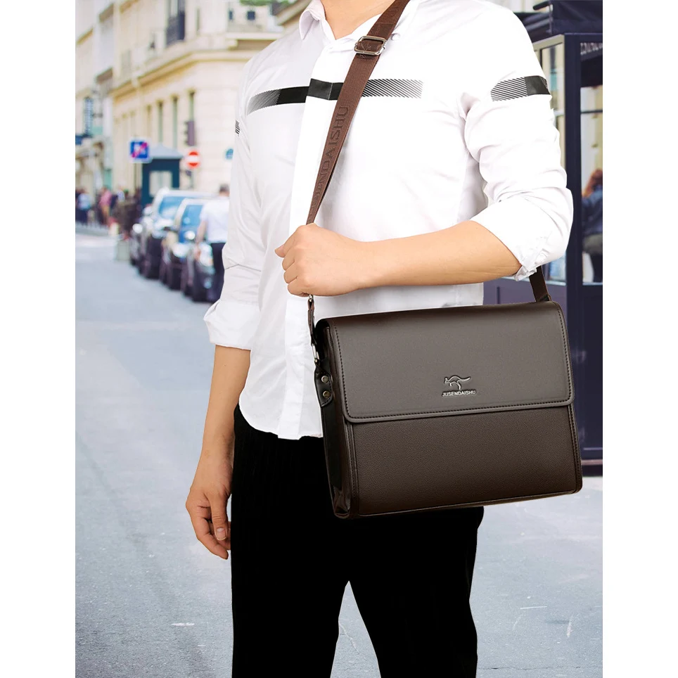 Tragbare Handarbeit Business Büro Männlichen Umhängetasche Männer Aktentasche Für Dokument Handtasche Satchel Portfolio Business Partfel Tasche