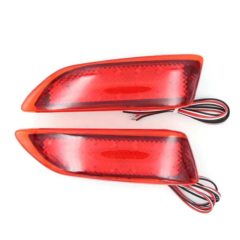 2PCS LED Rear Bumper Reflector Light Red Car Driving Brake Fog Lamp For Toyota Corolla Lexus CT200h 2011 2013