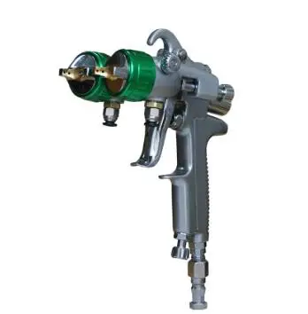 Double nozzle spray gun pneumatic tool free shipping nano chrome painting high pressure mirror pneumatic sprayer