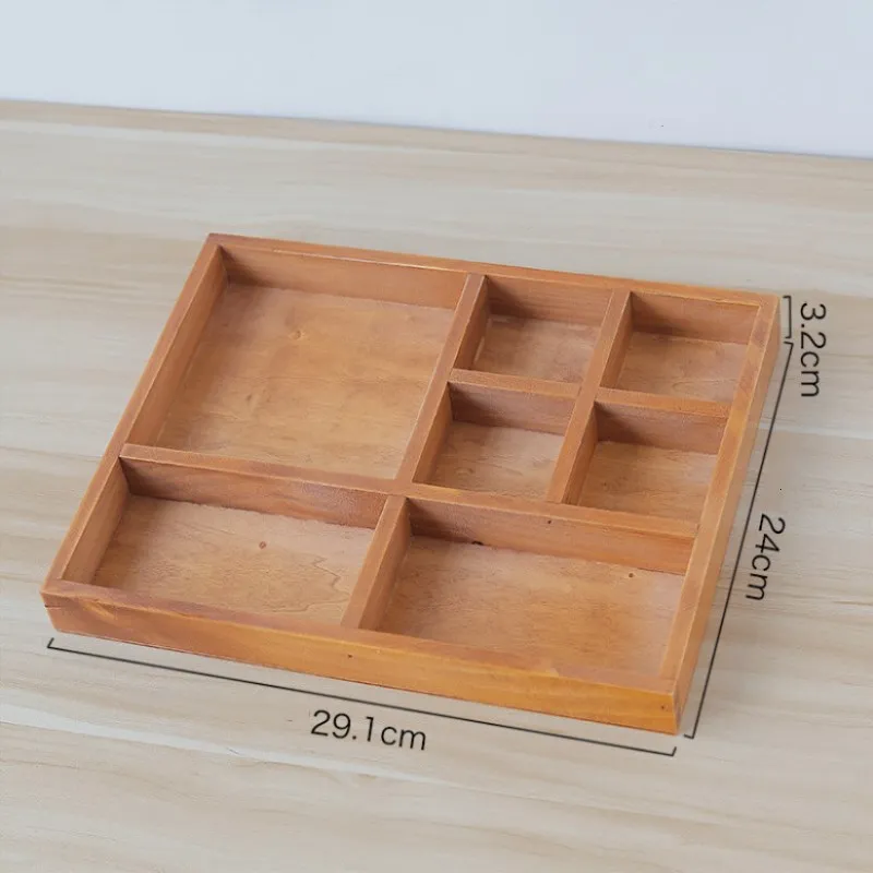 Home Grocery Vintage Wooden Desktop Storage Box Home Small Things Old Storage Consolidation Wooden Box Home Decorations