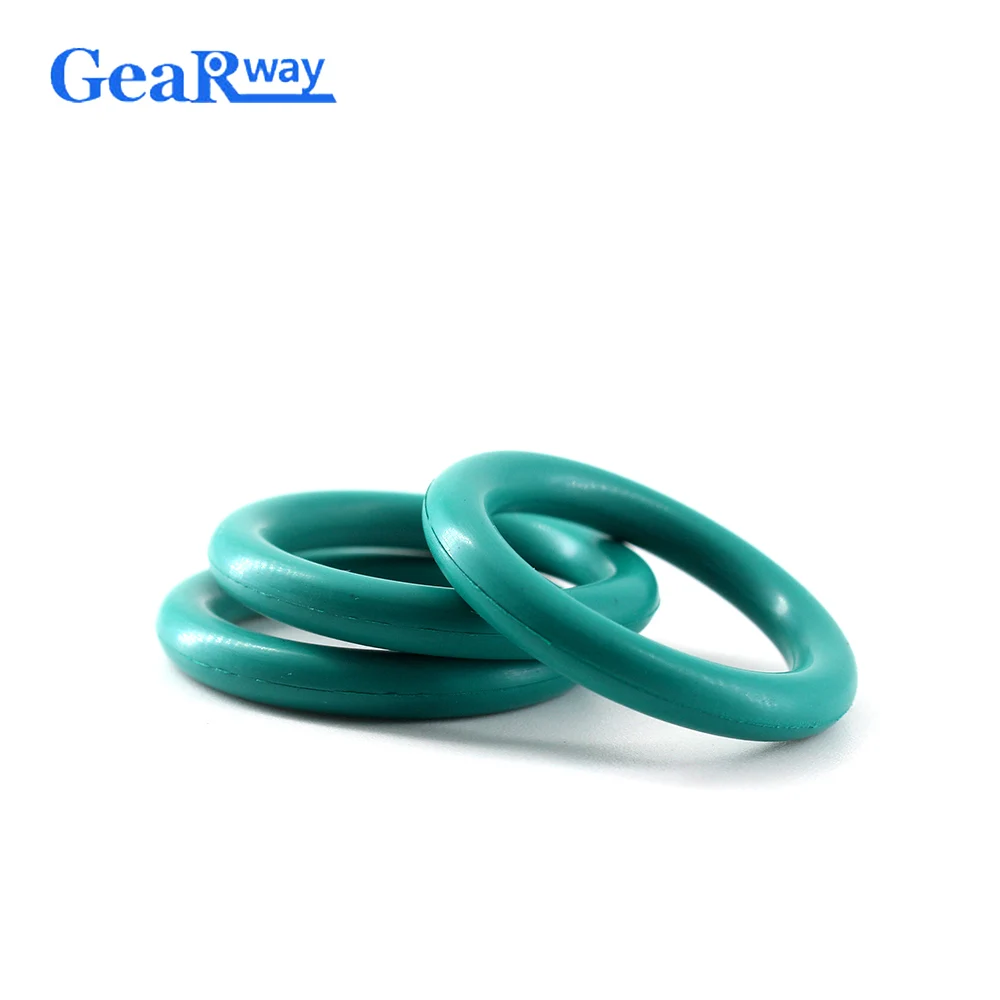 5pcs Green FKM O Ring Seal Gasket 4mm CS O Ring Sealing 12/13/14/15/32/33/34mm OD Oil Resistance O Ring Seal Washer