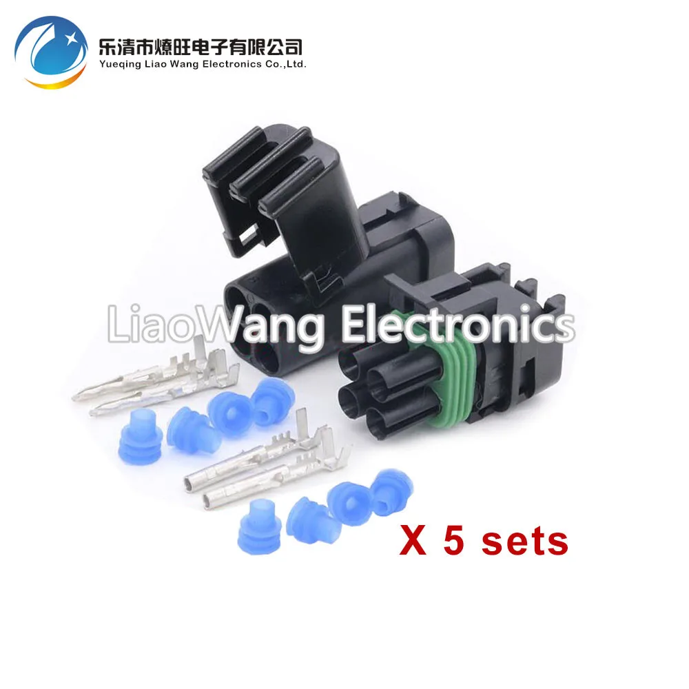 

5 Sets 4 Pin DJ3041-2.5-11/21 Female Male 2.5 Connector Plug Sealed Wiring Automobile Connectors