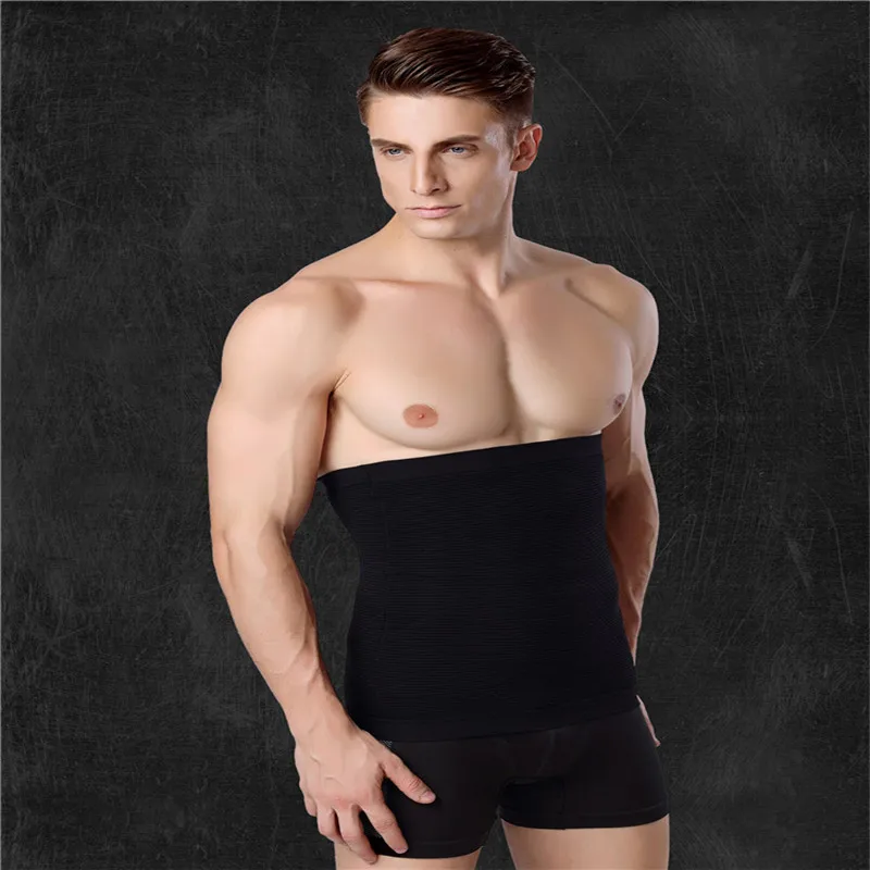 1pc sexy masculino cintura roupa interior emagrecimento espartilho corpo fino abdômen shaper encantador acessório de negócios