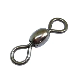 200/500/1000PCS Fishing Crane Barrel Swivels Stainless Bass Carp Freshwater Tuna Fishing Hook Connector Fishing Accessories