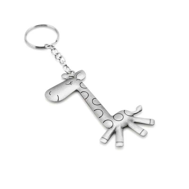 New Fashion Cute Giraffe Key Chain Women Trinket Vintage Punk Giraffe Keychain Gadgets For Men Jewelry Party Wedding Friend Gift