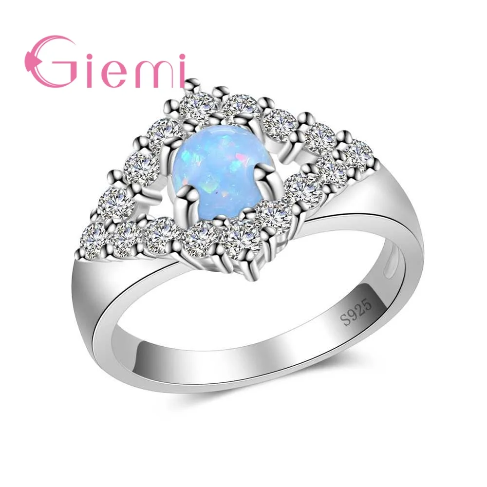 Sparkly Full Cubic Zircon CZ Rings Luxury Wedding Jewelry for Women Top 925 Sterling Silver Finger Rings Engagement Anel