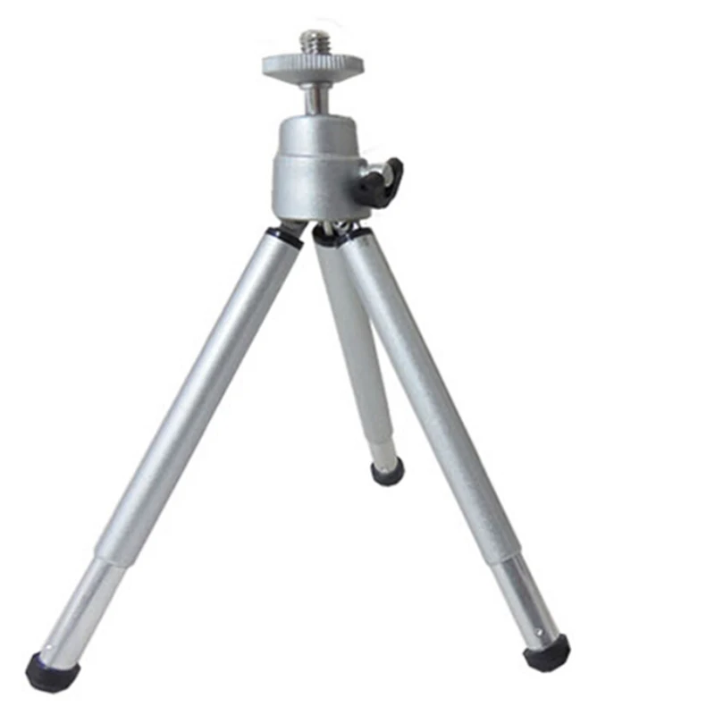 1PCS Mini Tripod Aluminum Metal Lightweight Tripod Stand Mount For Digital Camera Webcam Phone DV Tripod