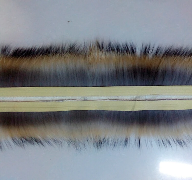 ZDFURS * Real Fur Collar 100% Genuine Raccoon Fur Scarf  70cm Fur Trim of Down Coat Fur Strip/Hooded