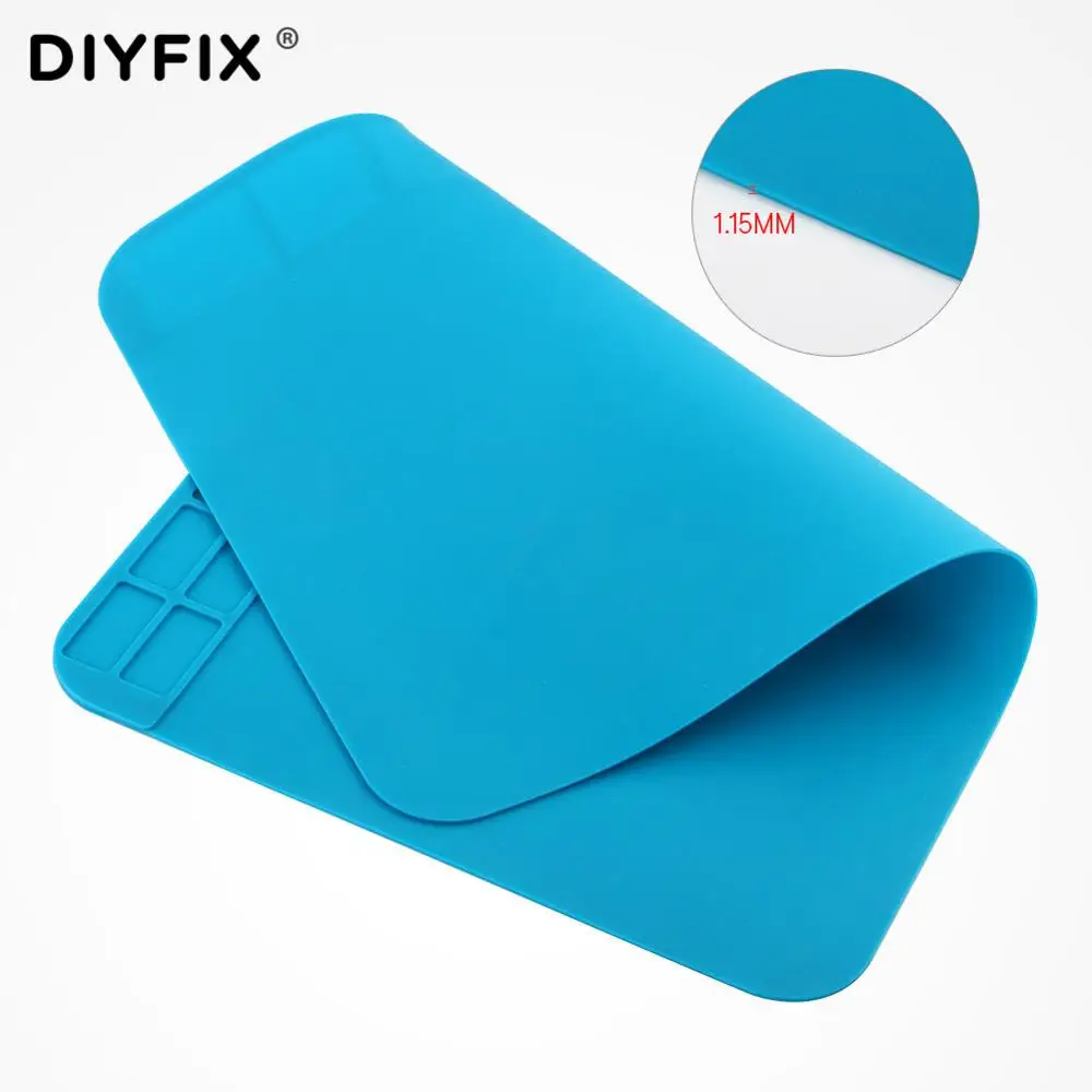 DIYFIX Heat Insulation Silicone Work Pad For BGA Soldering Repair Station Protection Pad Welding Maintenance Platform Desk Mat