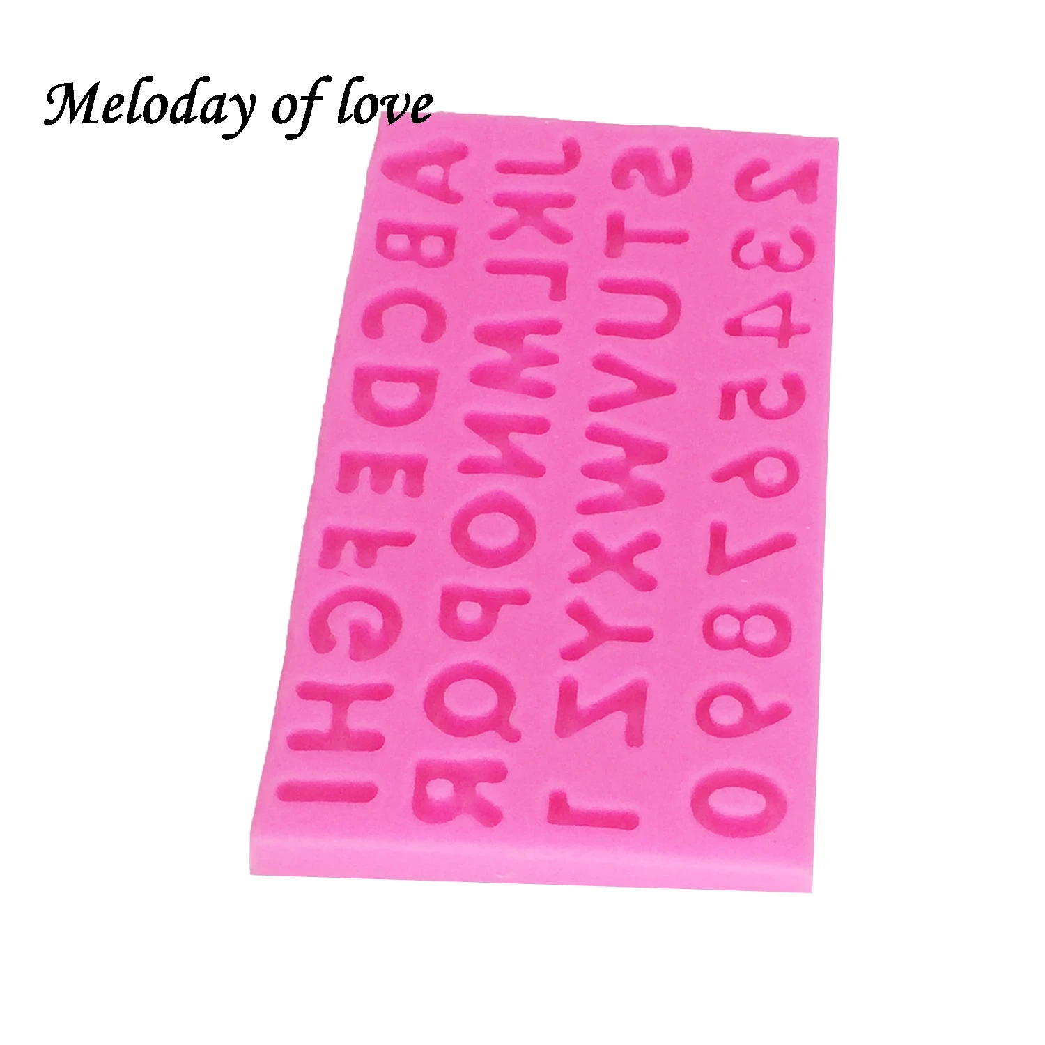 Alphabet Silicone Mold DIY number letter Cake decorating Tools Gumpaste fondant chocolate Polymer Clay Resin T1399