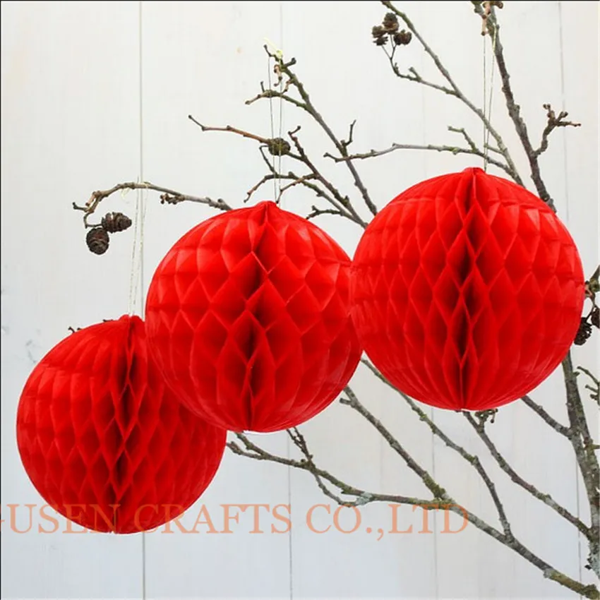 

For Wedding Decoration 30pcs/lot 6"(15cm) pastel tissue paper honeycomb ball lantern with multicolors Free shipping