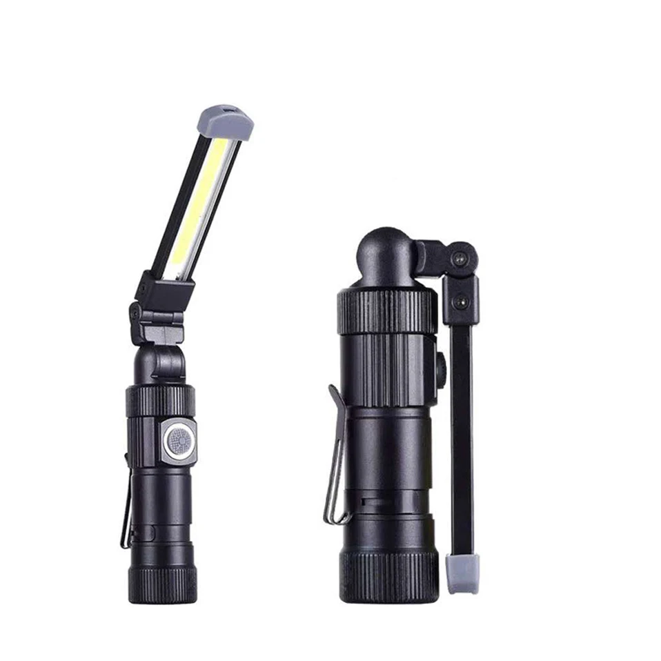 Swayboo oświetlenie robocze COB wodoodporna akumulatorowa lampa robocza ze stopu aluminium lampa kontrolna USB do ładowania codzienne przenośne światło LED