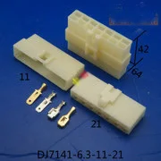 DJ7141-6.3-11-21 14p DJ7141 storage battery electric connector and Pin wiring harness plug connectors 6.3 car plug