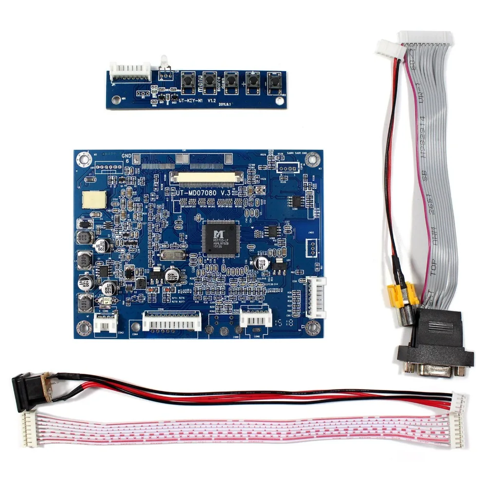 VGA+AV LCD Controller Board VS-MD07080V.2 Work For 8inch 800x600 AT080TN52 EJ080NA-05A EJ080NA-05B LCD Screen