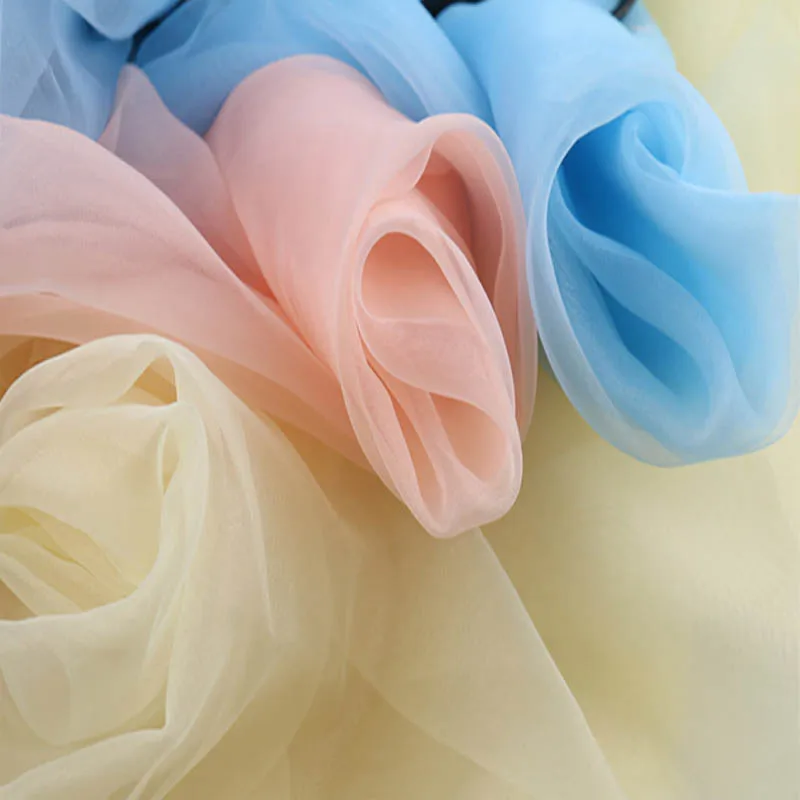 1 Yard Sheer Organza Fabric Home Wedding Decoration Organza Fabric Table Curtain DIY Material