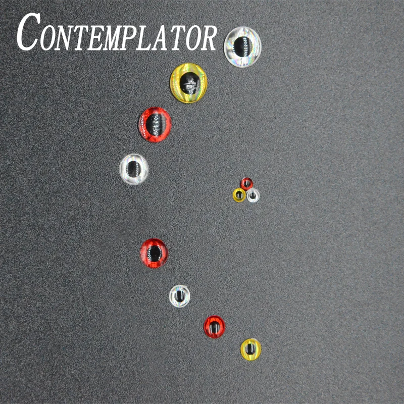 

Созерцатель 60 шт., 3 мм/5 мм/7 мм/9 мм, 3D, имитирующий нахлыстом, эпоксидные глаза для стримеров, мухи, 3 цвета, гольян, Кривошип искусственный, наживка