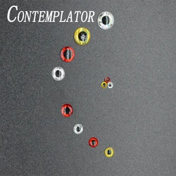 CONTEMPLATOR 60pcs 3mm/5mm/7mm/9mm 3D simulate fly fishing epoxy eyes for streamer flies 3colors minnowย artificial crank bait