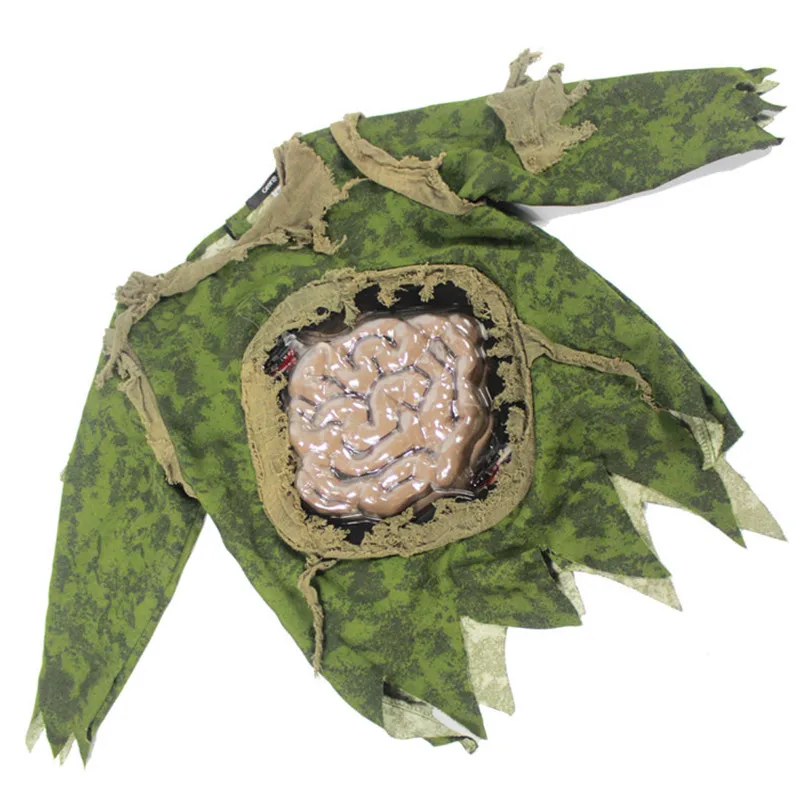 S-XL Boys Halloween Mummy Zombie Scary Costumes Kids Children Walking Dead Cosplay Carnival Purim Stage Role Play Party Dress