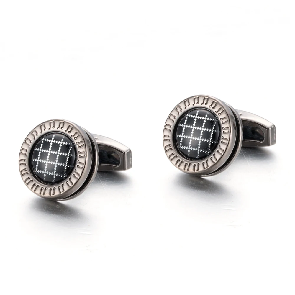 VAGULA Round Cufflinks Wedding Gift Suit Shirt Buttons Cuff links Top Luxury Brand Bonito Gemelos 10195