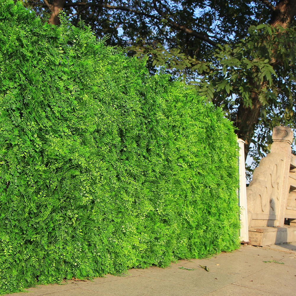 

Outdoor Artificial Boxwood Ivy Hedge Privacy Fence Wall 60CMX40CM UV Proof Grass Mats Plastic Plants for Garden Decoration