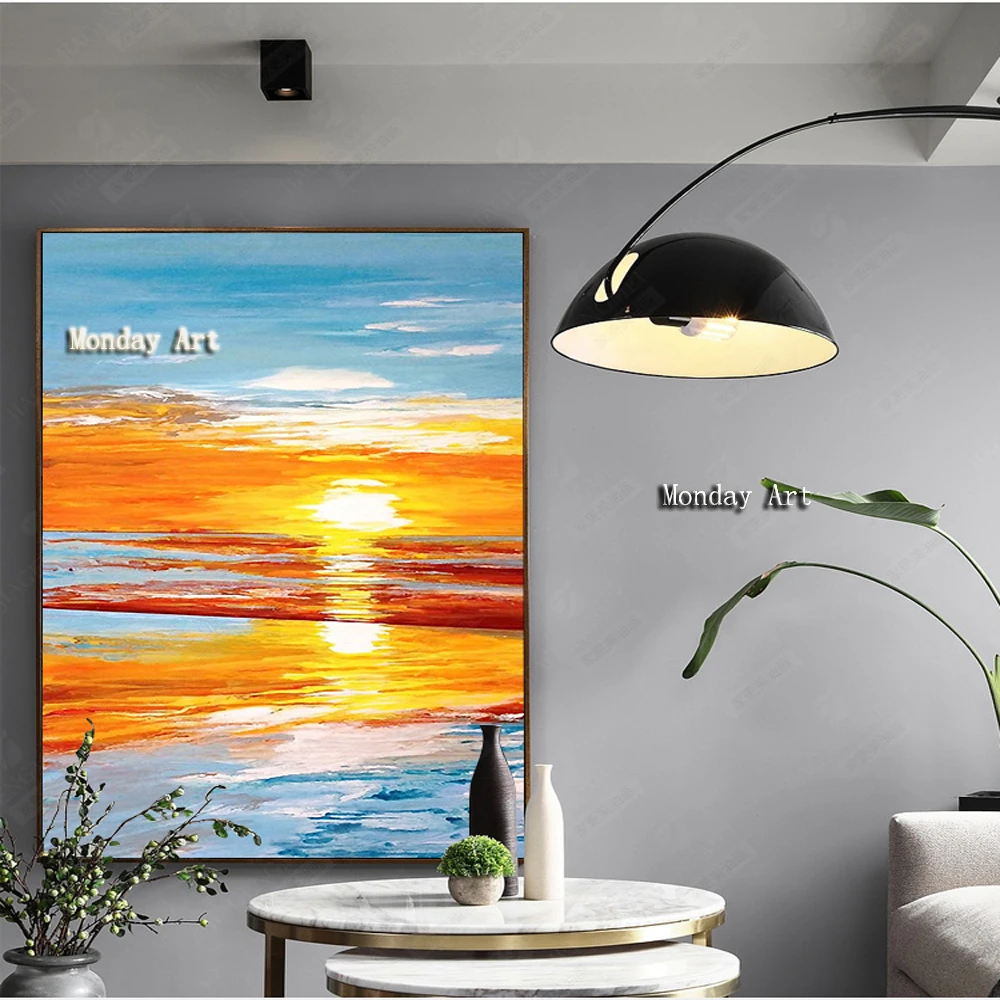 

Oil Painting Wall Pictures For Living Room Home Decor Abstract Clouds Colorful Canvas Art Home Decor No Frame