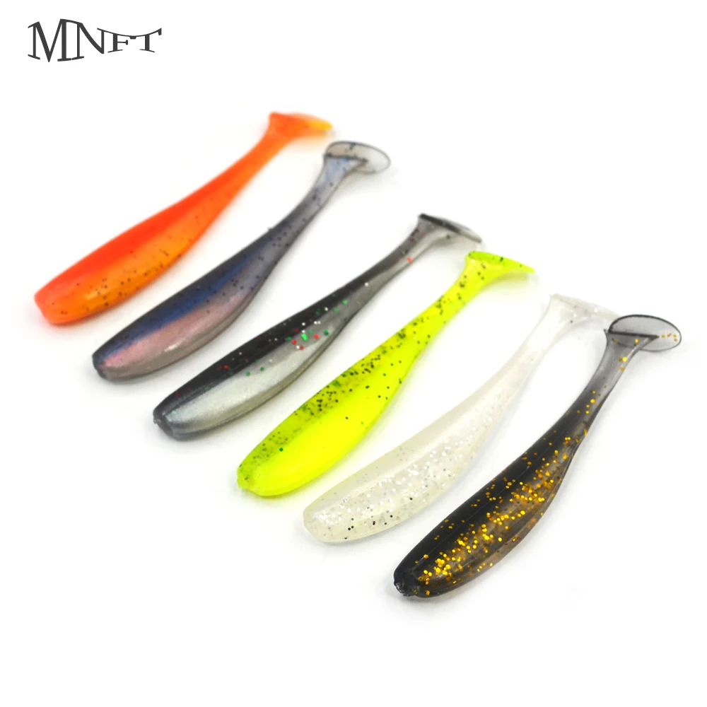 MNFT 6 шт. весло Т-образный хвост силиконовые мягкие приманки искусственные поддельные приманки плавающие бионические 1,8 г/6,5 см рыболовная приманка