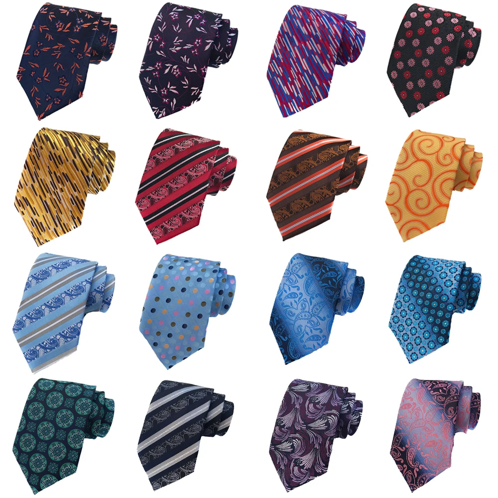 

Mens Bright Color Necktie Floral Paisley Striped Pattern Ties Wedding Party BWTHZ0332