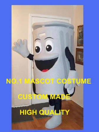 public trash can mascot costume adult size recycle waste ash bin garbage can anime costumes advertising mascotte fancy1702