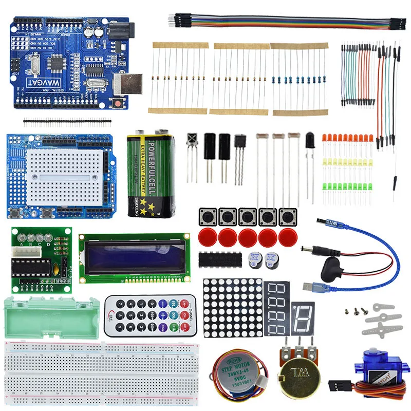 ATMEGA328 Starter kit development board for Arduino UNO R3 Upgraded version Learning 1602 LCD Students must