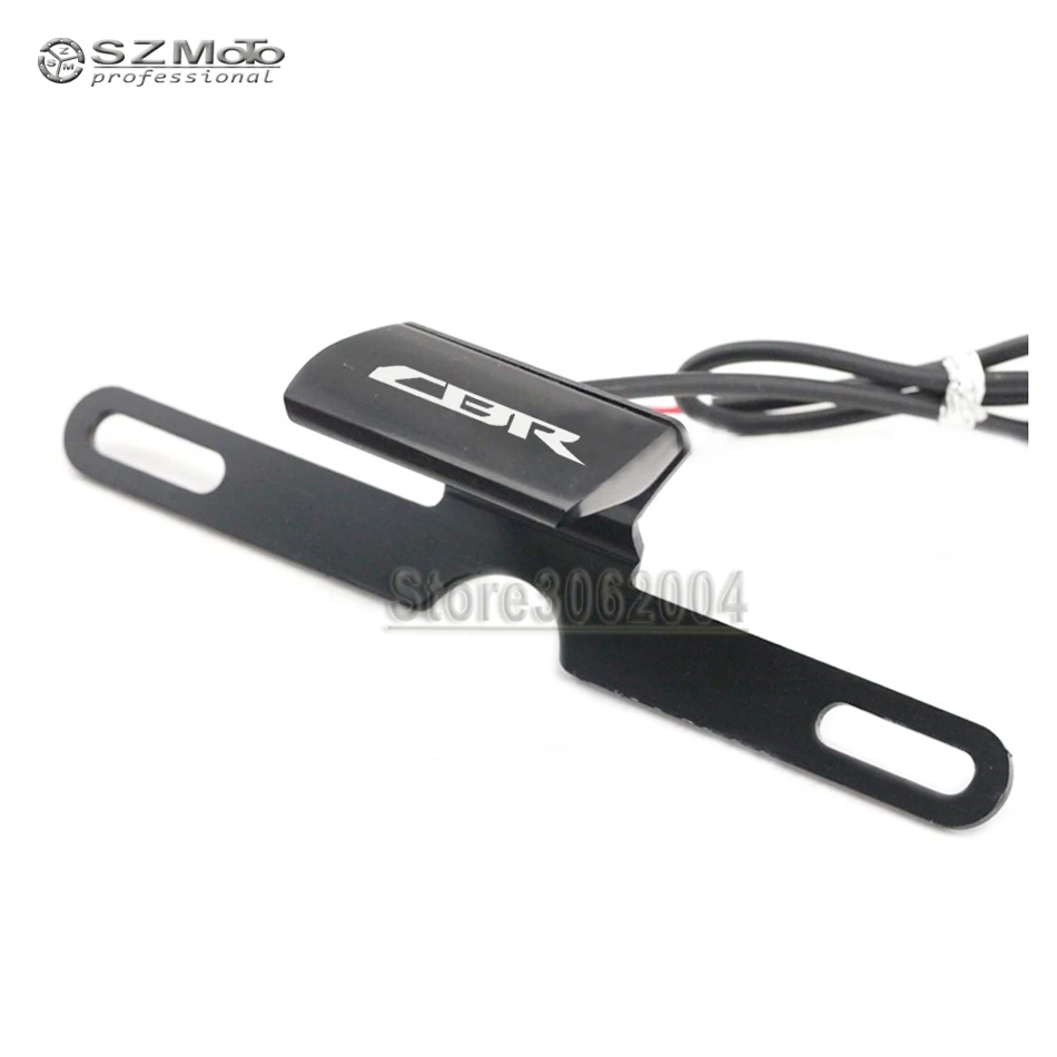 For HONDA CBR600RR CBR1000RR CBR954 CBR1100XX CBR 600RR 1000R Motorcycle Rear Tail Lamp Number License Plate LED Light With Logo