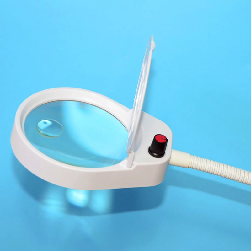 Learning to read Maintenance Clip Magnifier 10 times with LED light PD-5S Double Lens Electronic Maintenance Magnifier 3X