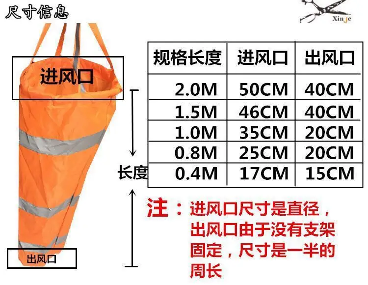 Windvane Night Light Wind Bag Reflective Fluorescence Small Wind Velocity Chemical Safety Inspection Outdoor Roof